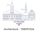 St. Polten Linear City Skyline, Austria