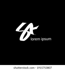 St Signature initial logo template vector
