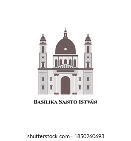 St. Stephen's Basilica or Basilika Santo István is a Roman Catholic basilica in Budapest, Hungary. Beautiful architecture building with stunning views. It is well worth to visit. Travel destination