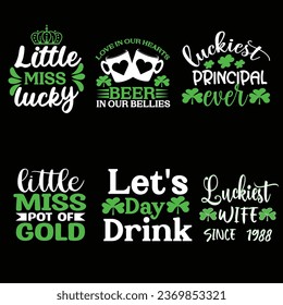 Paquete de diseño de camisetas de St. Patrick-Saint Patrick's Design . Este es un archivo de diseños de tipografía de camisetas imprimibles. Puede imprimir fácilmente en camisetas, carros, tazas, mendigo, afiches, paredes, etc. Esto no sólo 