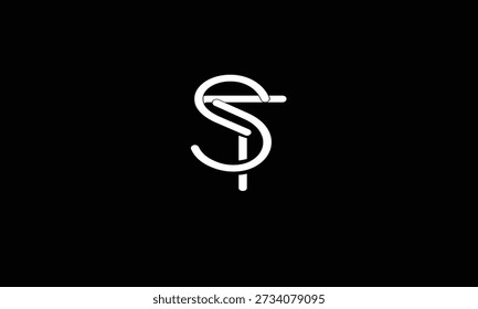 ST, TS ABSTRACT LETTER LOGO MONOGRAM