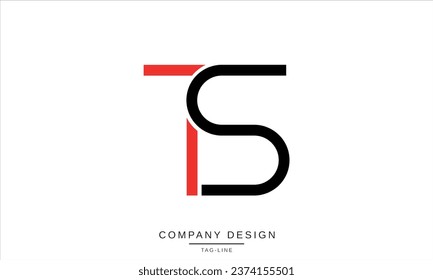 ST, TS, Abstract Letters Logo Monogram