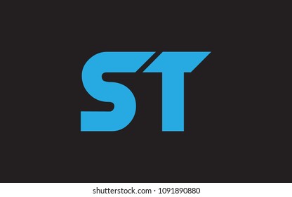 ST TS Letter Initial Logo Design Template