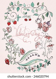 St valentin design card Vector illustration can be used for website background and greeting cards or cover decoration