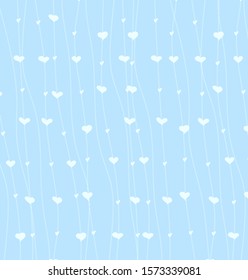 St Valentine blue background pattern
