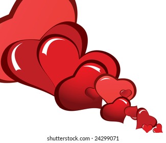 St. Valentine Day abstract background with hearts