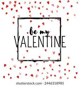 St Valentine Day Card. February Banner For Celebration. Random Frame. Red Art Wallpaper. Beautiful Splatter For Woman. Rose Vintage Concept. Pink St Valentine Day Card.