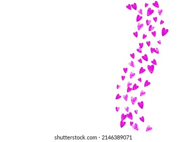 St Valentine Day Card. Romantic Design For Anniversary. Holiday Frame. Red Art Wallpaper. February Splatter For Present. Rose Romance Banner. Pink St Valentine Day Card.