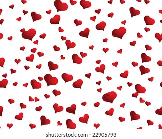 St. Valentine Day  seamless background  with hearts