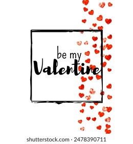 St Valentine Day Template. Beautiful Voucher For Mother. Graphic Frame. Rose Art Backdrop. Abstract Splatter For Discount. Red Modern Sparkle. Pink St Valentine Day Template.