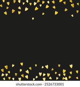 St Valentine Day Template. February Voucher For Couple. Special Frame. Gold Art Backdrop. Random Banner For Mother. Golden Holiday Poster. Yellow St Valentine Day Template.