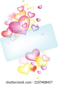 St valentine greetings card. Vector illustration