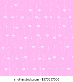 St Valentine pink background pattern