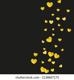 St Valentine Sale Texture. Greeting Concept For Mom. Wedding Frame. Yellow Happy Backdrop. Random Poster For Celebration. Gold Luxury Voucher. Golden St Valentine Sale Texture.