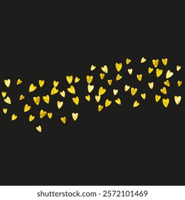 St Valentine Sale Texture. Ornament Banner For Engagement. Modern Frame. Yellow Happy Backdrop. Graphic Border For Party. Gold Special Concept. Golden St Valentine Sale Texture.