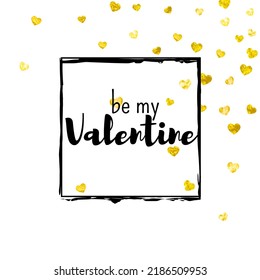 St Valentine Sale Texture. Romantic Border For Celebration. Grunge Frame. Golden Art Splatter. Wedding Sparkle For Couple. Gold Vintage Poster. Yellow St Valentine Sale Texture.
