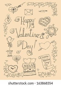 St Valentine sketch card