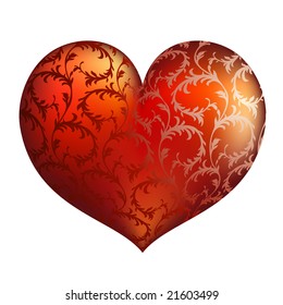 Concepto de San Valentín: corazón. Ilustración del vector