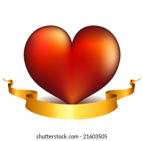 St. valentine's concept: heart. Vector illustration