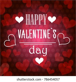 St. Valentine's Day abstract vector background