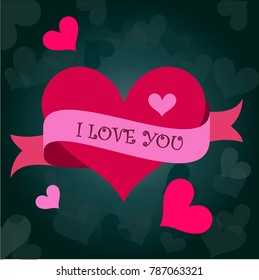 St. Valentine's Day abstract vector background