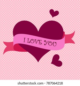 St. Valentine's Day abstract vector background