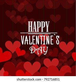 St. Valentine's Day abstract vector background