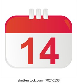 st. valentine's day calendar icon