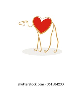 St. Valentine's Day. Camel.