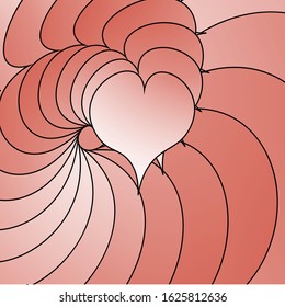 St. Valentine's day. drawings of creative hearts. color bright graphic pattern. eps 10 vector.