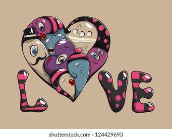 St Valentine's day greeting card