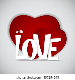 St Valentine`s  Day Greeting Card Vector Illustration EPS10