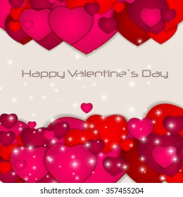 St Valentine`s  Day Greeting Card Vector Illustration EPS10