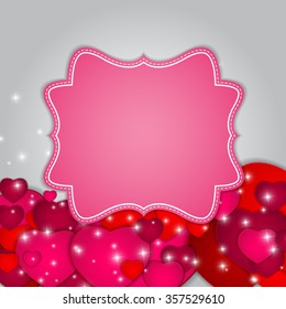 St Valentine`s  Day Greeting Card Vector Illustration EPS10