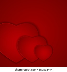 St Valentine`s  Day Greeting Card Vector Illustration EPS10