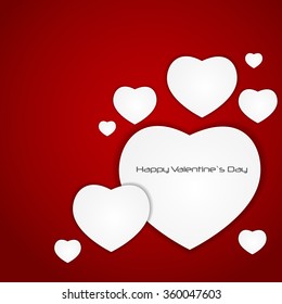 St Valentine`s  Day Greeting Card Vector Illustration EPS10
