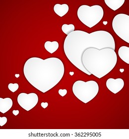 St Valentine`s  Day Greeting Card Vector Illustration EPS10