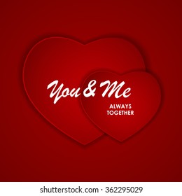St Valentine`s  Day Greeting Card Vector Illustration EPS10