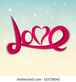 St Valentine`s  Day Greeting Card Vector Illustration EPS10