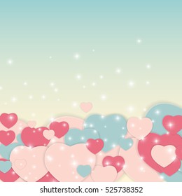 St Valentine`s  Day Greeting Card Vector Illustration EPS10