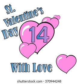 St. Valentine's Day. Heart. Love. Vector graphic eps10.