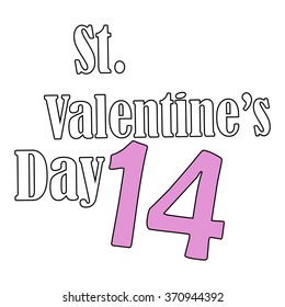 St. Valentine's Day. Heart. Love. Vector graphic eps10.