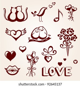 St. Valentine's Day icon set