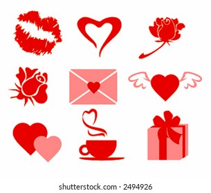 St. Valentine's Day icons