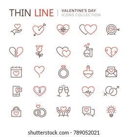 St. Valentine's day icons