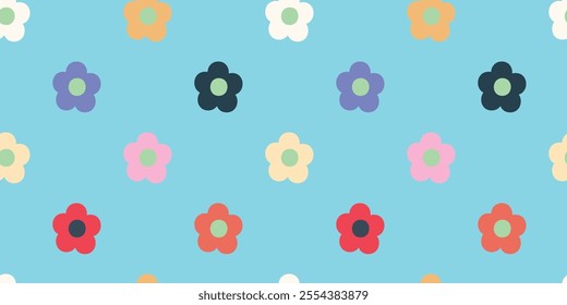 St. Valentine's day seamless floral pattern