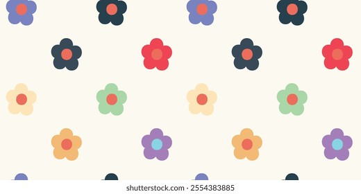 St. Valentine's day seamless floral pattern