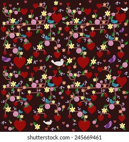 St. Valentine's Day Seamless Pattern