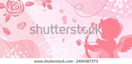 St. Valentine's Day Template. Love and Affection Celebration Banner Design. Charming and Artistic Illustration Template for Greeting Cards and Romantic Events.