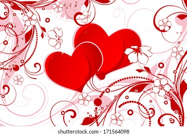 St. Valentine's Day Theme. A vector abstraction for design